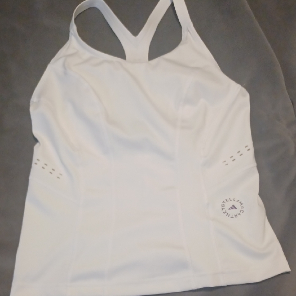 Adidas Stella McCartney White Athletic Tank